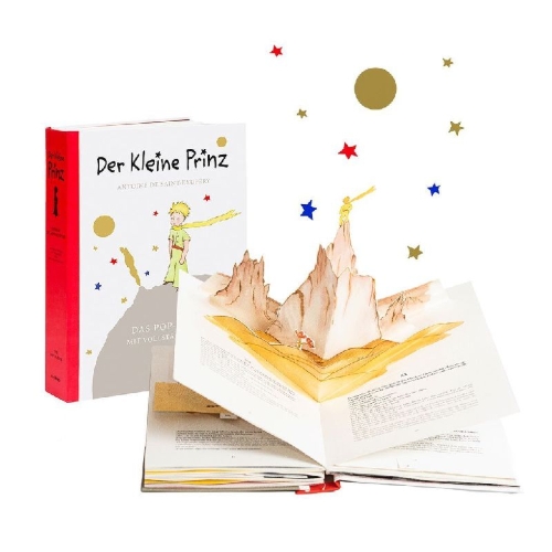 Buchcover und Innenansicht für das Buch: Der Kleine Prinz. Das Pop-Up-Buch