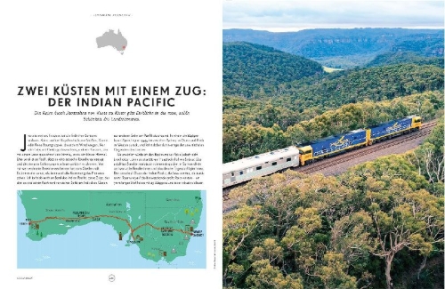 Buchcover und Innenansicht für das Buch: LONELY PLANET Bildband Legendäre Zugreisen