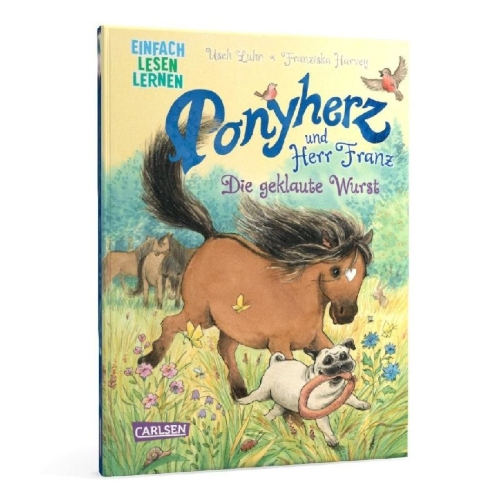 Buchcover und Innenansicht für das Buch: Ponyherz und Herr Franz: Die geklaute Wurst