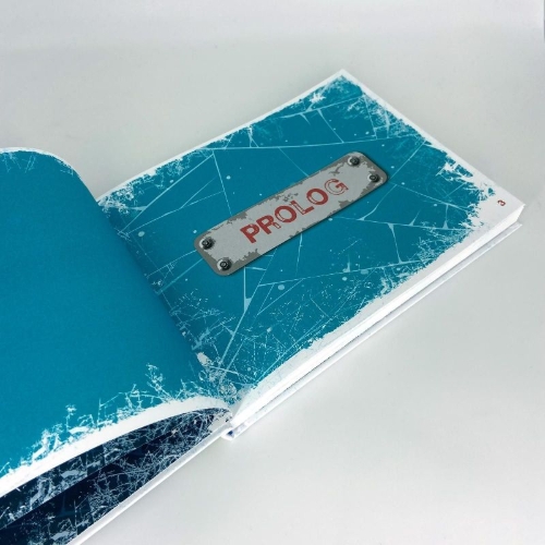 Buchcover und Innenansicht für das Buch: Flucht aus dem Eis