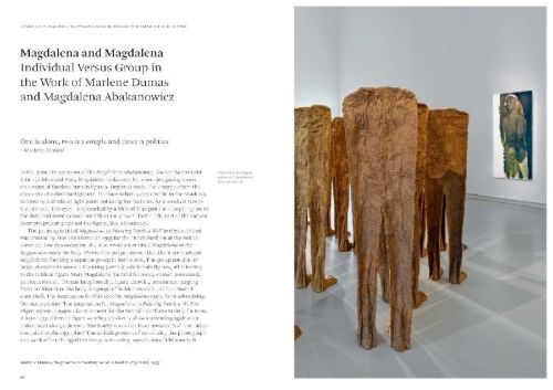 Buchcover und Innenansicht für das Buch: Magdalena Abakanowicz. Human Nature