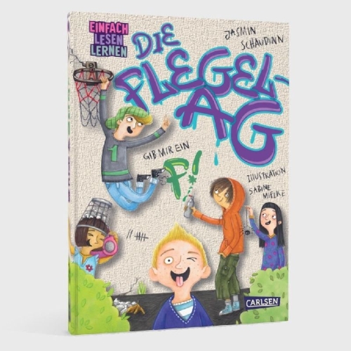 Buchcover und Innenansicht für das Buch: Die Flegel-AG: Gib mir ein F!