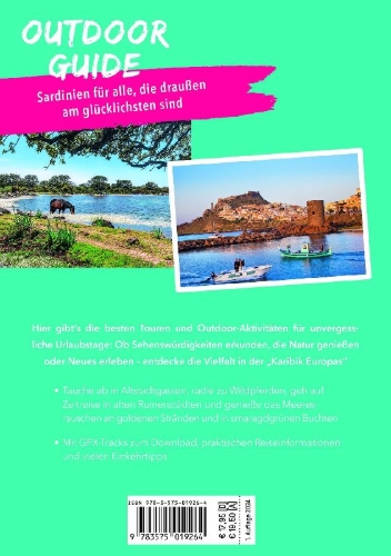 Buchcover und Innenansicht für das Buch: MARCO POLO OUTDOOR GUIDE Reiseführer Sardinien