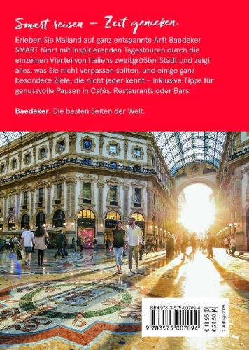 Buchcover und Innenansicht für das Buch: Baedeker SMART Reiseführer Mailand
