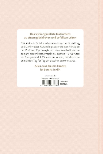 Buchcover und Innenansicht für das Buch: Das 6-Minuten-Tagebuch (orchidee)