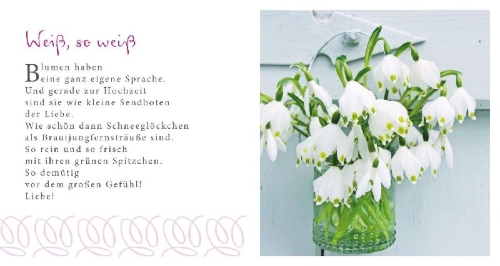 Buchcover und Innenansicht für das Buch: Glückwünsche zur Hochzeit