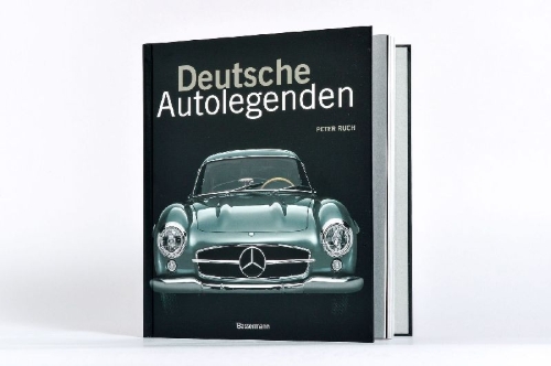 Buchcover und Innenansicht für das Buch: Legendary German Cars