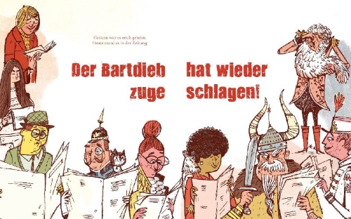 Buchcover und Innenansicht für das Buch: Der Bartdieb