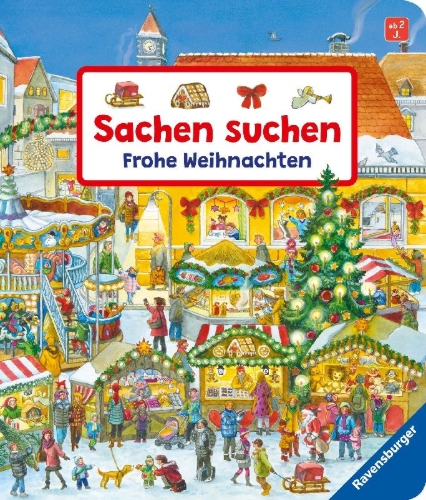 Buchcover und Innenansicht für das Buch: Sachen suchen - Frohe Weihnachten