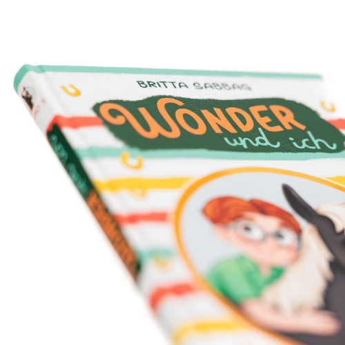Buchcover und Innenansicht für das Buch: Wonder und ich. Ein Wunder für alle Fälle