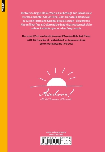Buchcover und Innenansicht für das Buch: Asadora!