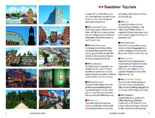 Buchcover und Innenansicht für das Buch: Baedeker SMART Reiseführer Hamburg