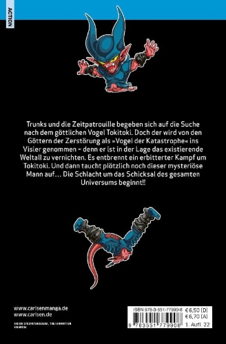 Buchcover und Innenansicht für das Buch: Super Dragon Ball Heroes Big Bang Mission!!!