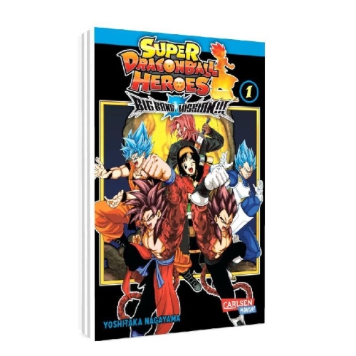 Buchcover und Innenansicht für das Buch: Super Dragon Ball Heroes Big Bang Mission!!!