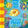 Buchcover und Innenansicht für das Buch: Schau, was passt genau? Im tiefen Meer