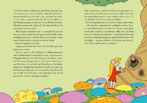Buchcover und Innenansicht für das Buch: Weihnachtsmann & Co. KG - Rudolph ist verschwunden und andere Geschichten