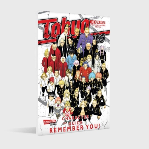 Buchcover und Innenansicht für das Buch: Tokyo Revengers Character Meikan REMEMBER YOU!