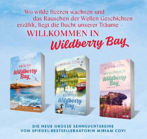 Buchcover und Innenansicht für das Buch: Wiedersehen in Wildberry Bay