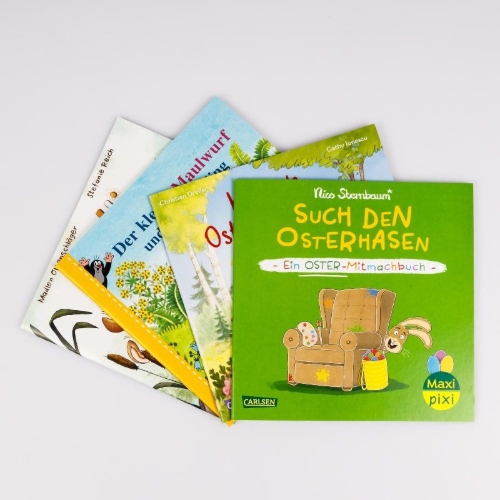 Buchcover und Innenansicht für das Buch: Maxi-Pixi-4er-Set 124: Der Frühling ist da! (4x1 Exemplar)