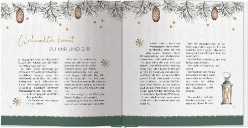 Buchcover und Innenansicht für das Buch: Erzähl mir von deinem Weihnachten
