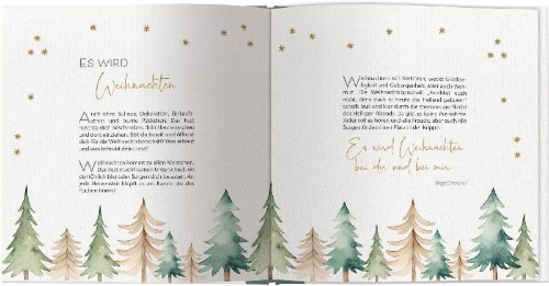Buchcover und Innenansicht für das Buch: Erzähl mir von deinem Weihnachten