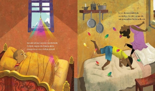 Buchcover und Innenansicht für das Buch: The Little Book of Joy