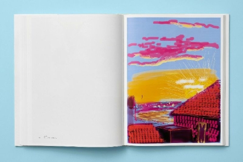 Buchcover und Innenansicht für das Buch: David Hockney. My Window