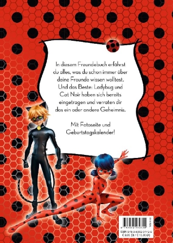 Buchcover und Innenansicht für das Buch: Miraculous Freundebuch: Meine Freunde