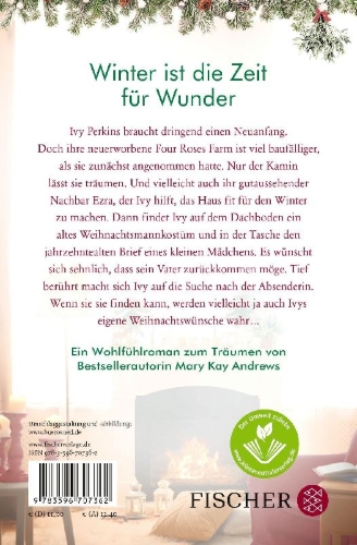 Buchcover und Innenansicht für das Buch: Winterträume am Kamin