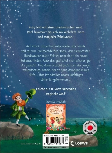 Buchcover und Innenansicht für das Buch: Ruby Fairygale und das Gold der Kobolde (Erstlese-Reihe, Band 3)