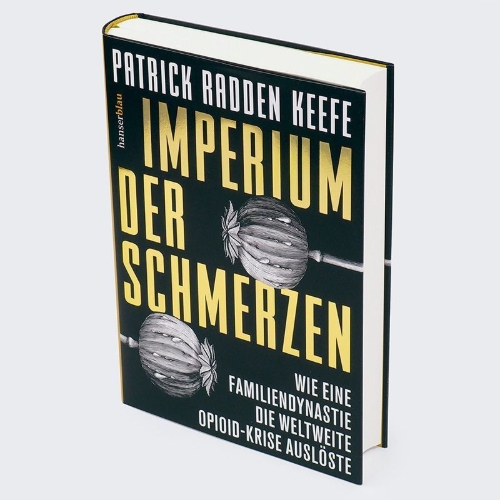 Buchcover und Innenansicht für das Buch: Empire of Pain: The Secret History of the Sackler Dynasty