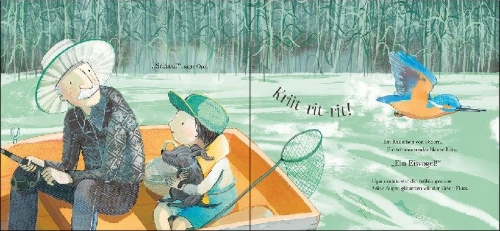Buchcover und Innenansicht für das Buch: Grandpa And Kingfisher