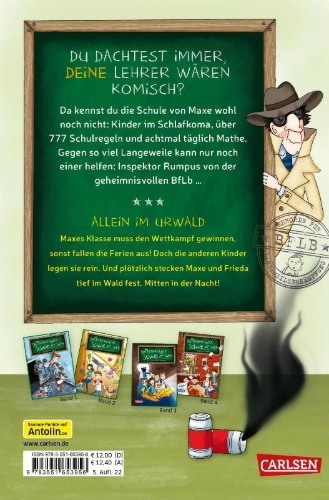 Buchcover und Innenansicht für das Buch: Die unlangweiligste Schule der Welt 5: Duell der Schulen
