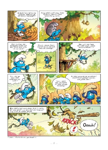 Buchcover und Innenansicht für das Buch: Les schtroumpfs & le Village des filles