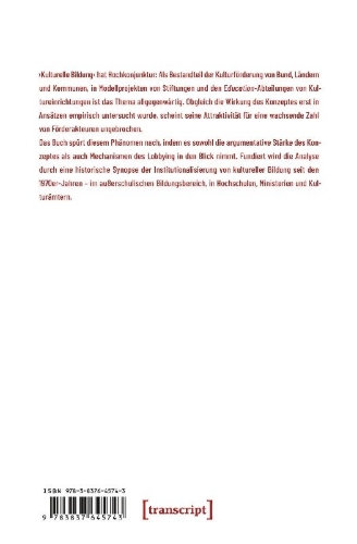 Buchcover und Innenansicht für das Buch: Kulturelle Bildung als politisches Programm