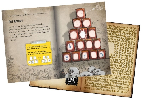 Buchcover und Innenansicht für das Buch: Das kleine Böse Rätselbuch (Das kleine Böse Buch, Bd.)
