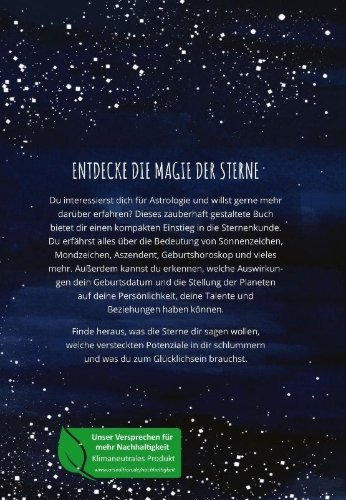 Buchcover und Innenansicht für das Buch: The little book of Astrology