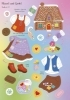 Buchcover und Innenansicht für das Buch: Mein erstes Anziehpuppen-Stickerbuch: Märchenfiguren