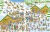 Buchcover und Innenansicht für das Buch: Mein Christkind-Wimmelbuch