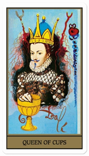 Buchcover und Innenansicht für das Buch: Dalí. Tarot
