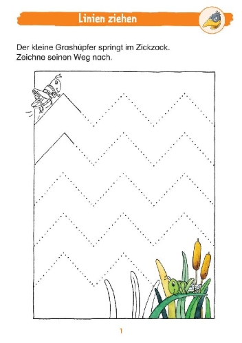 Buchcover und Innenansicht für das Buch: Mein Deutschblock mit Rabe Linus - 1. Klasse