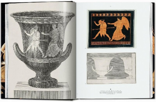 Buchcover und Innenansicht für das Buch: D'Hancarville. The Complete Collection of Antiquities from the Cabinet of Sir William Hamilton