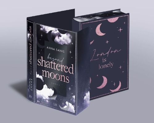 Buchcover und Innenansicht für das Buch: Beyond Shattered Moons