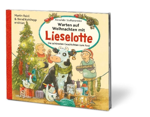 Buchcover und Innenansicht für das Buch: Warten auf Weihnachten mit Lieselotte