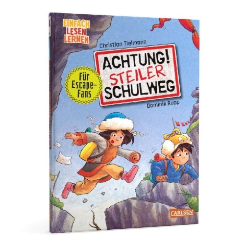 Buchcover und Innenansicht für das Buch: Achtung!: Steiler Schulweg