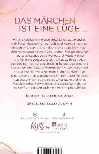 Buchcover und Innenansicht für das Buch: Dark Cinderella