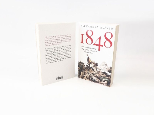 Buchcover und Innenansicht für das Buch: 1848. Erfolgsgeschichte einer gescheiterten Revolution