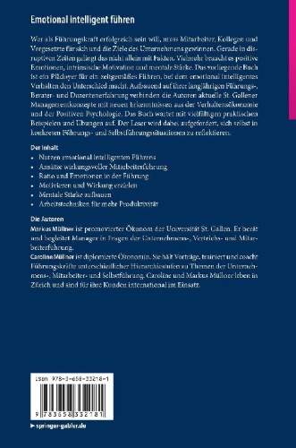 Buchcover und Innenansicht für das Buch: Leadership Y: Prinzipien emotionaler Intelligenz frü Manager
