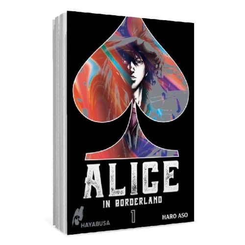 Buchcover und Innenansicht für das Buch: Imawa no Kuni no Alice