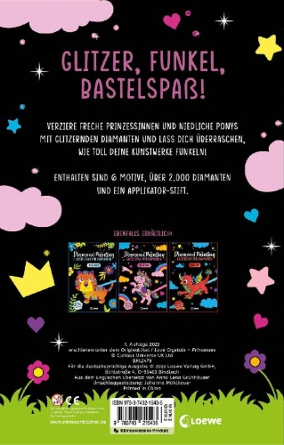 Buchcover und Innenansicht für das Buch: I Love Crystals - Princesses